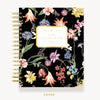 Day Designer 2024 daily planner: Wild Blooms hard cover, gold wire binding