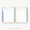 Day Designer 2024 mini daily planner: Flutter cover with goals worksheet