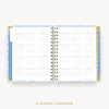 Day Designer 2024 mini daily planner: Serenity Tile cover with 12 month calendar