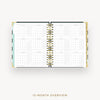 Day Designer 2024-25 daily planner: Black Stripe cover with 12 month calendar