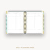 Day Designer 2024-25 daily planner: Black Stripe cover with daily planning page