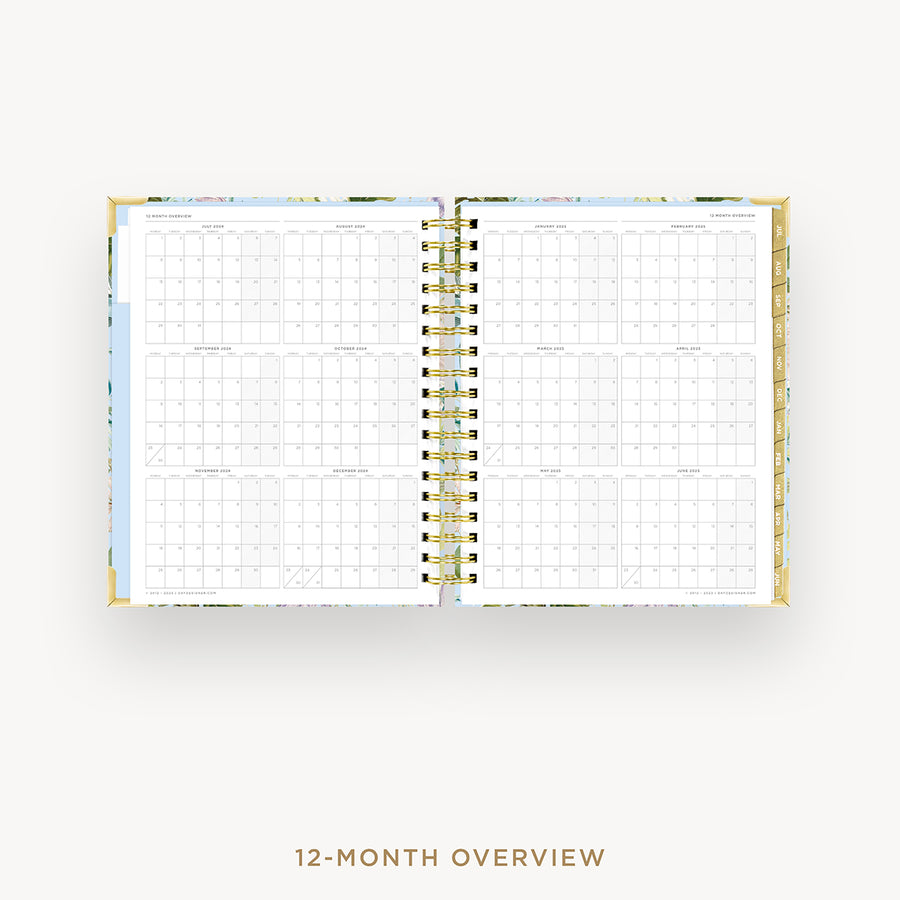 Day Designer 2024-25 daily planner: Palmetto cover with 12 month calendar
