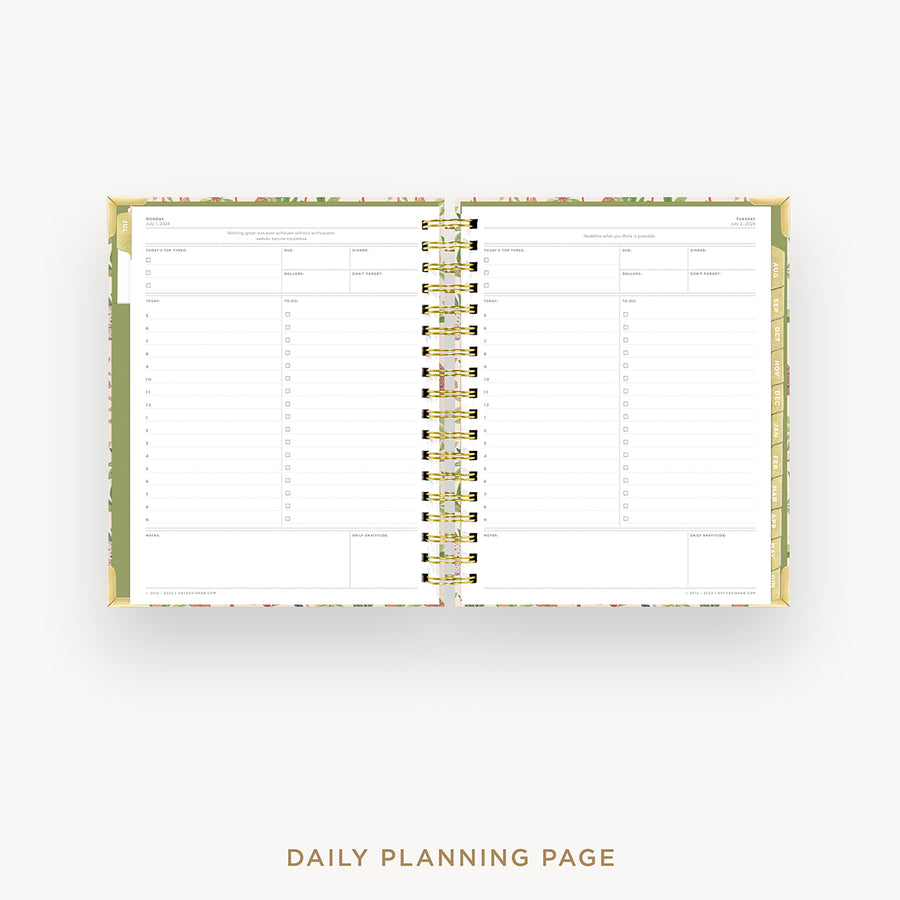 Day Designer 2024-25 daily planner: Menagerie cover with daily planning page
