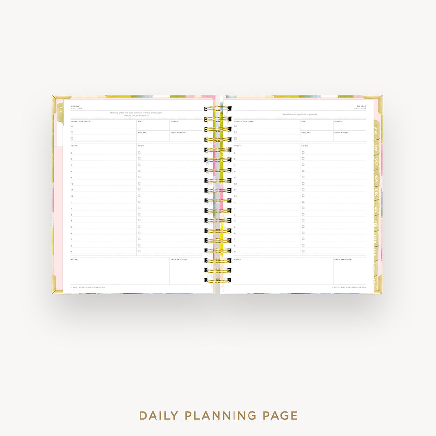 Day Designer 2024-25 daily planner: Serendipity cover with daily planning page