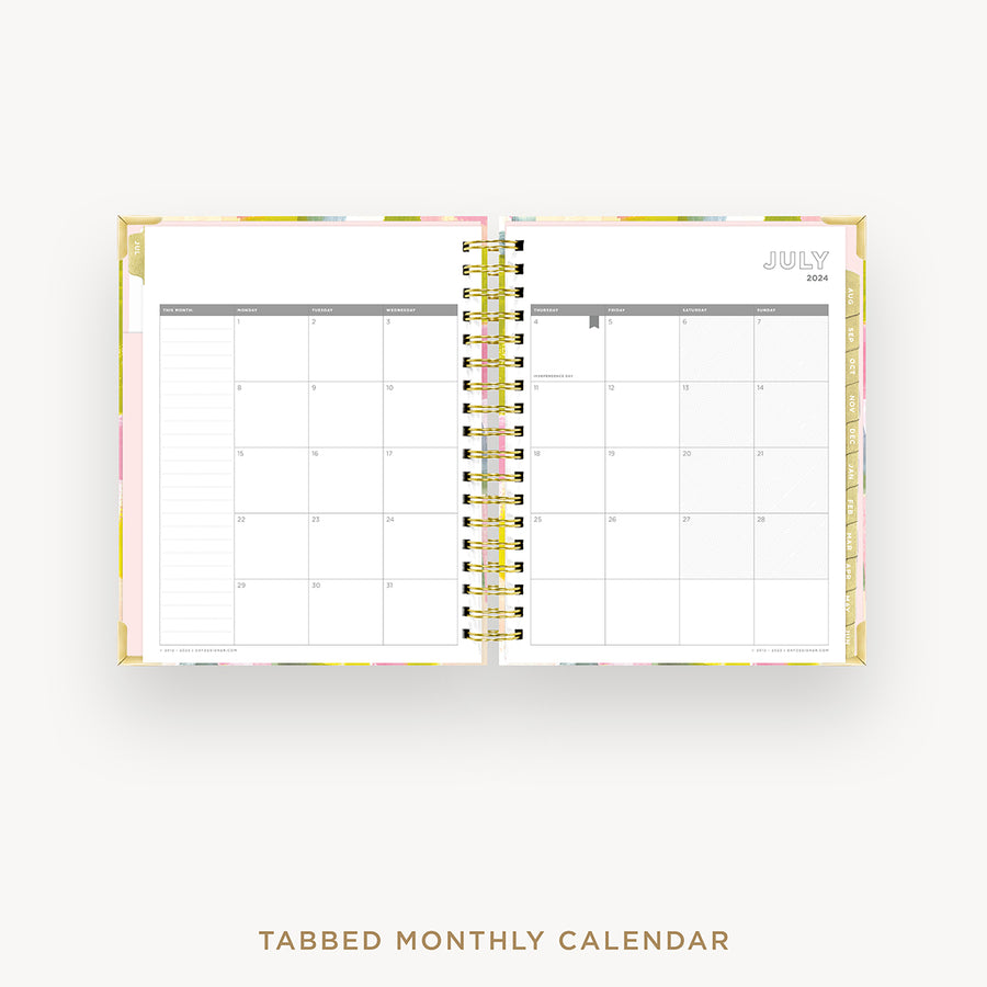 Day Designer 2024-25 daily planner: Serendipity cover with monthly calendar