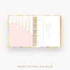 Day Designer 2024-25 daily planner: Serendipity cover with pocket and gold stickers