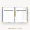 Day Designer 2024-25 mini daily planner: Azure cover with monthly calendar