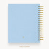 Day Designer 2024-25 daily planner: Chambray Bookcloth back cover with gold detail