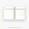 Day Designer 2024-25 daily planner: Sage Bookcloth cover with monthly calendar