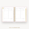 Day Designer 2024-25 mini daily planner: Peony Bookcloth cover with daily planning page