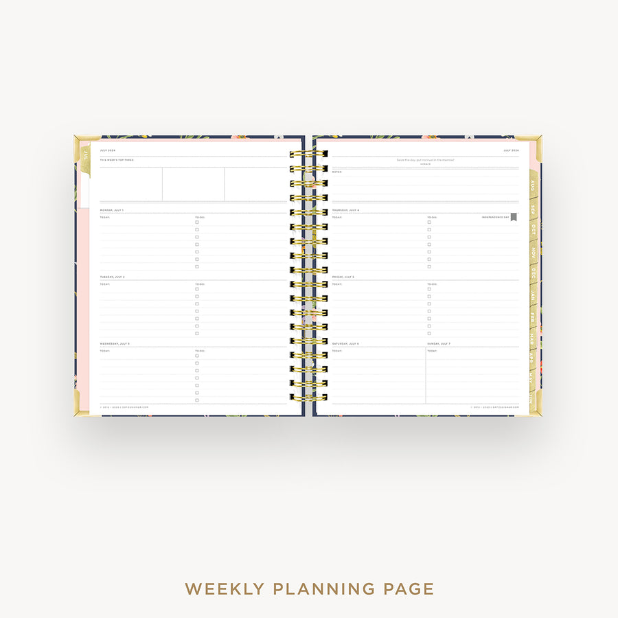 Day Designer 2024-25 weekly planner: Fresh Sprigs cover  with weekly planning pages