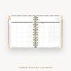 Day Designer 2024-25 weekly planner: Fresh Sprigs cover with monthly calendar