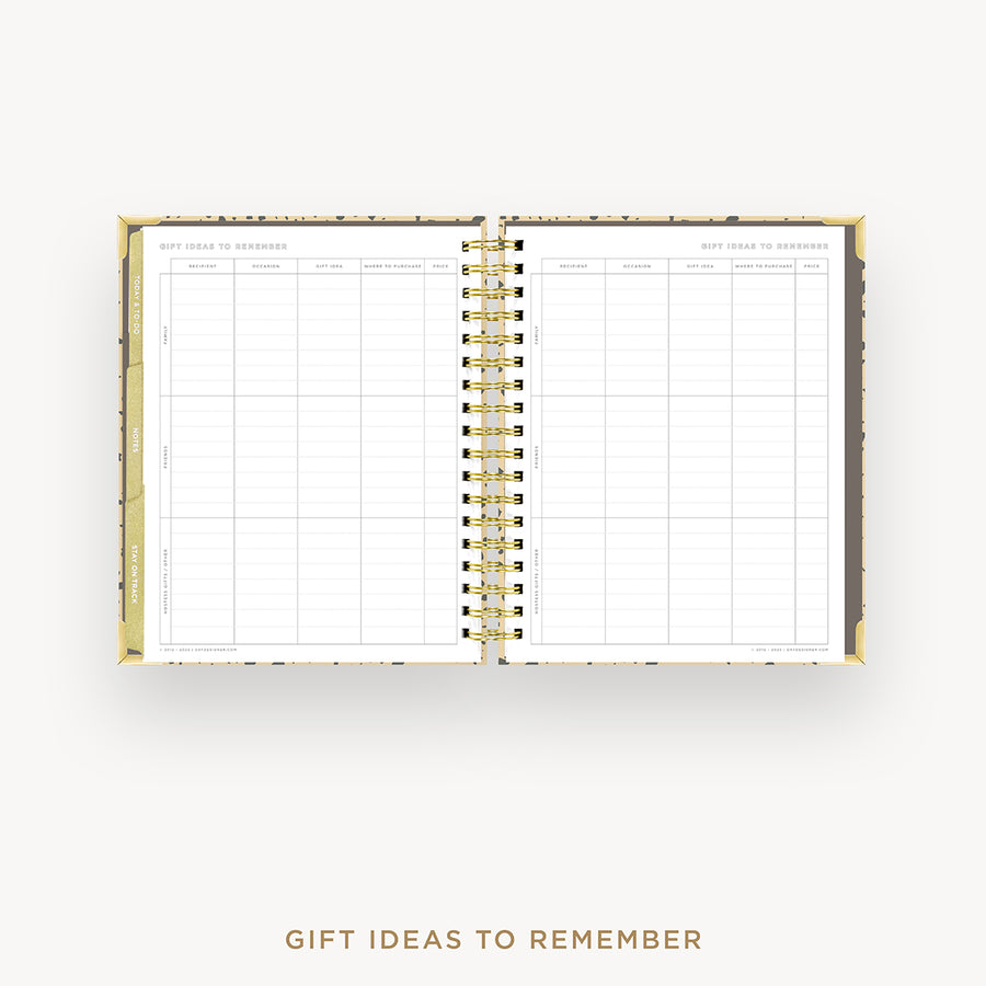 Day Designer 2024-25 weekly planner: Savannah cover with gift ideas pages