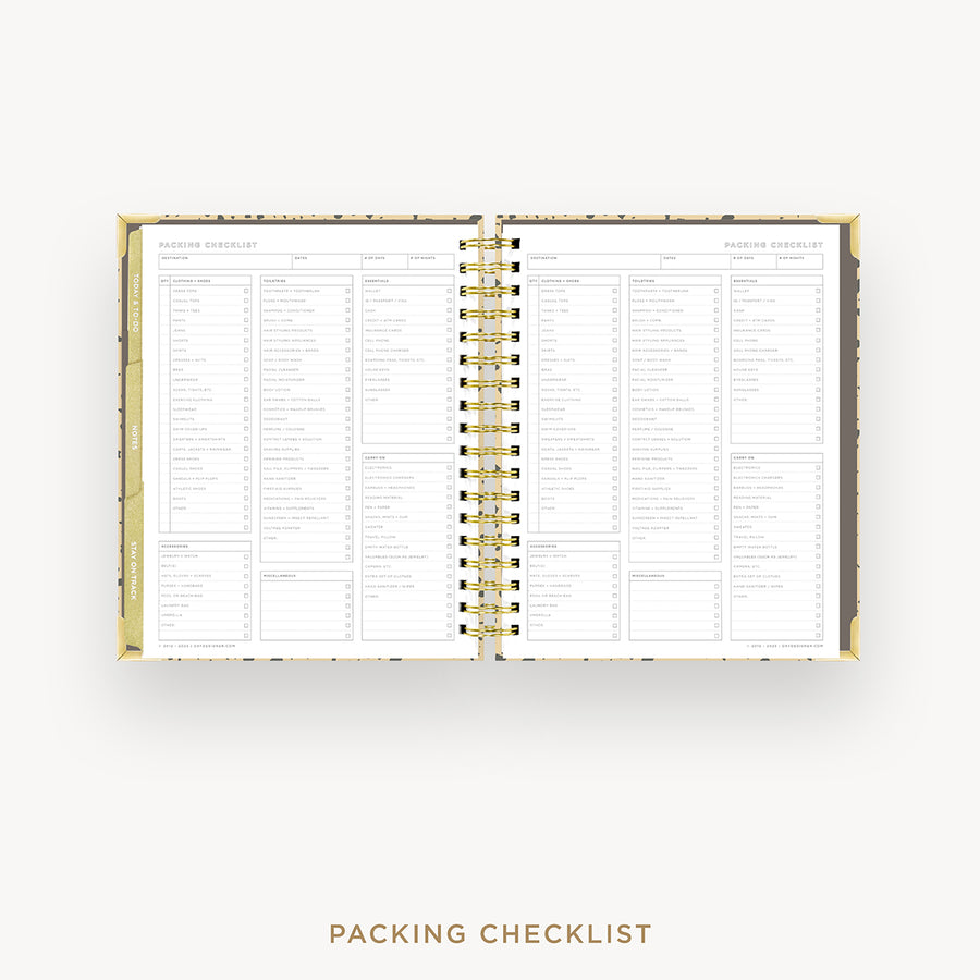Day Designer 2024-25 weekly planner: Savannah cover with packing checklist