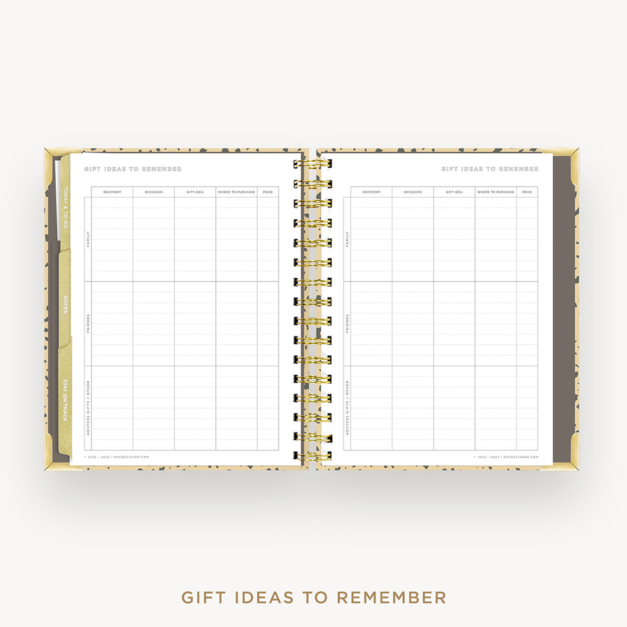 Day Designer 2024-25 mini weekly planner: Savannah cover with gift ideas pages