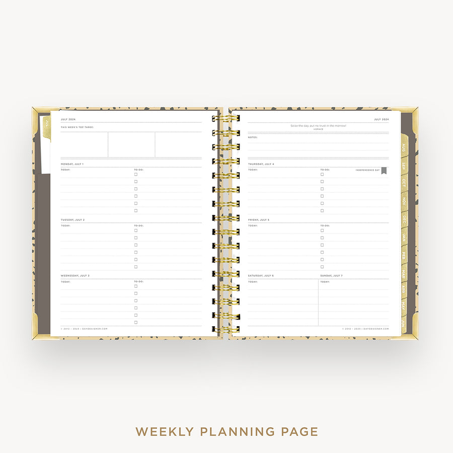 Day Designer 2024-25 mini weekly planner: Savannah cover  with weekly planning pages