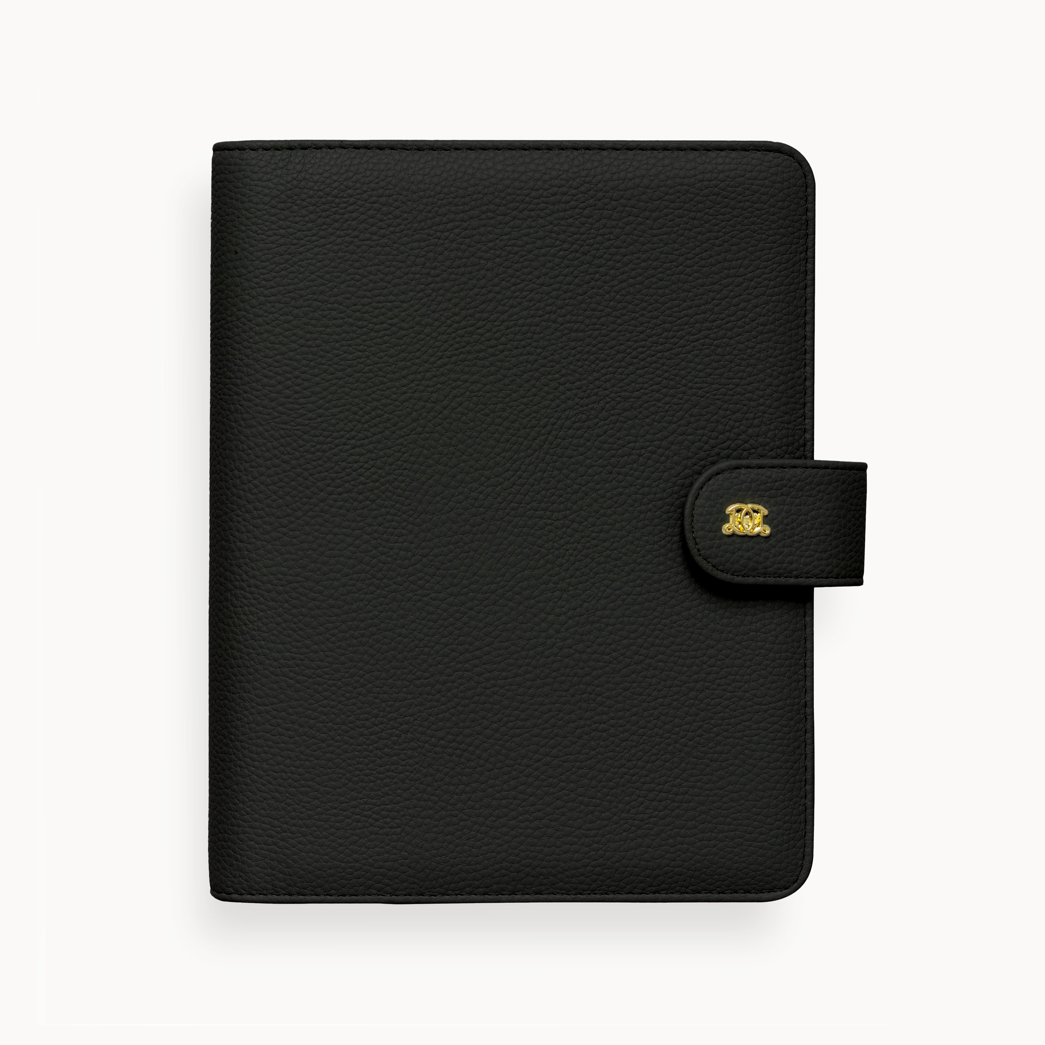 A5 Vegan Leather Planner: Classic Black