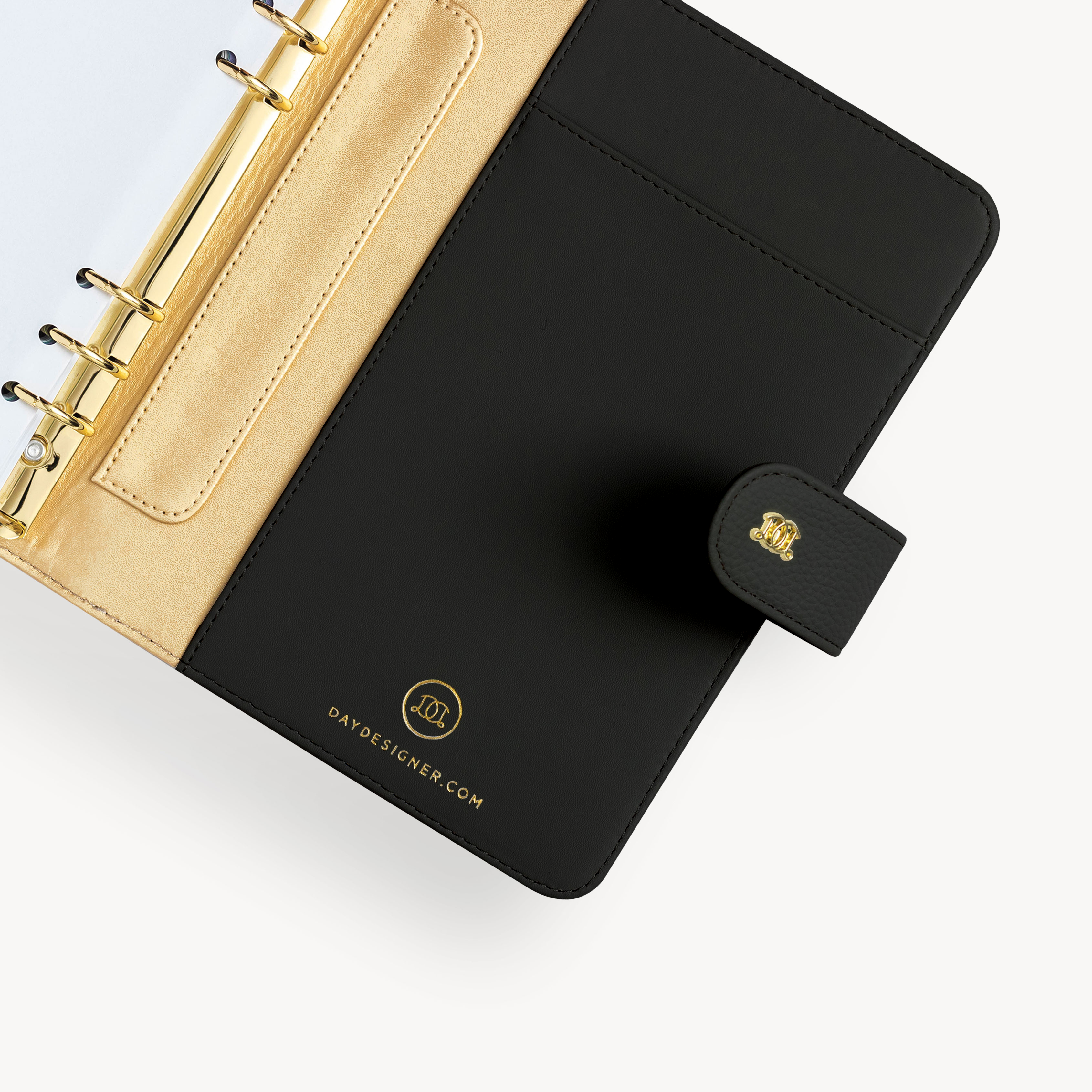 A5 Vegan Leather Planner: Classic Black