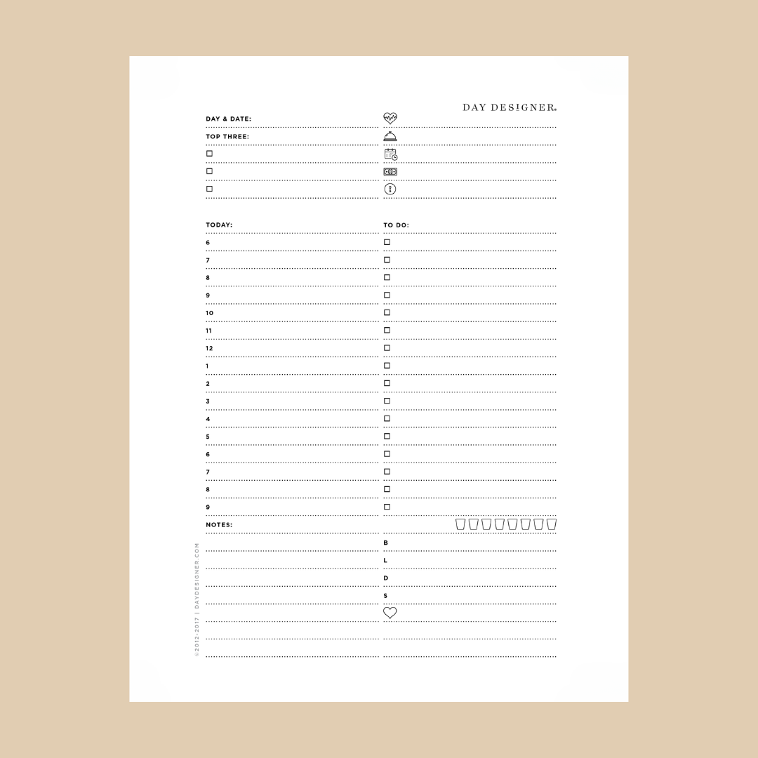 A5 Daily Planner Printable Free A5 Daily Planner Printable Free