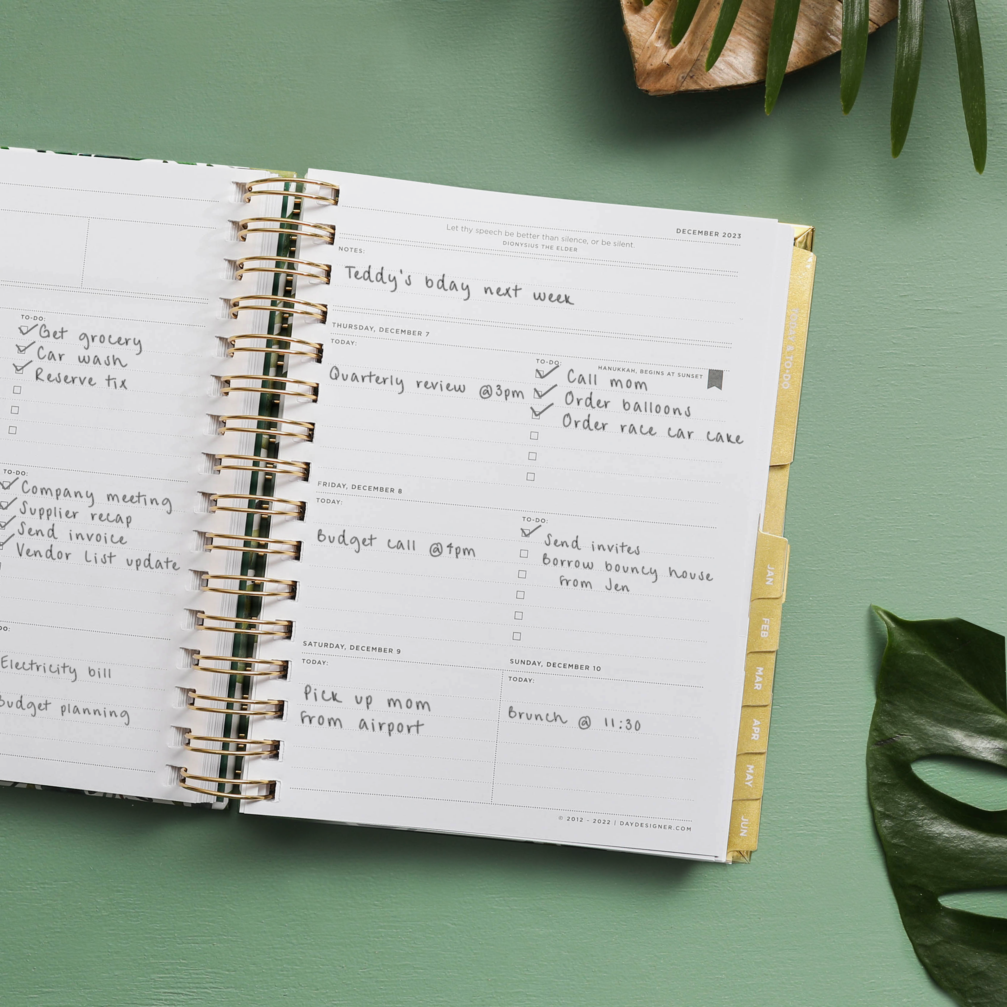 2025-26 Mini Weekly Planner: St. Barts