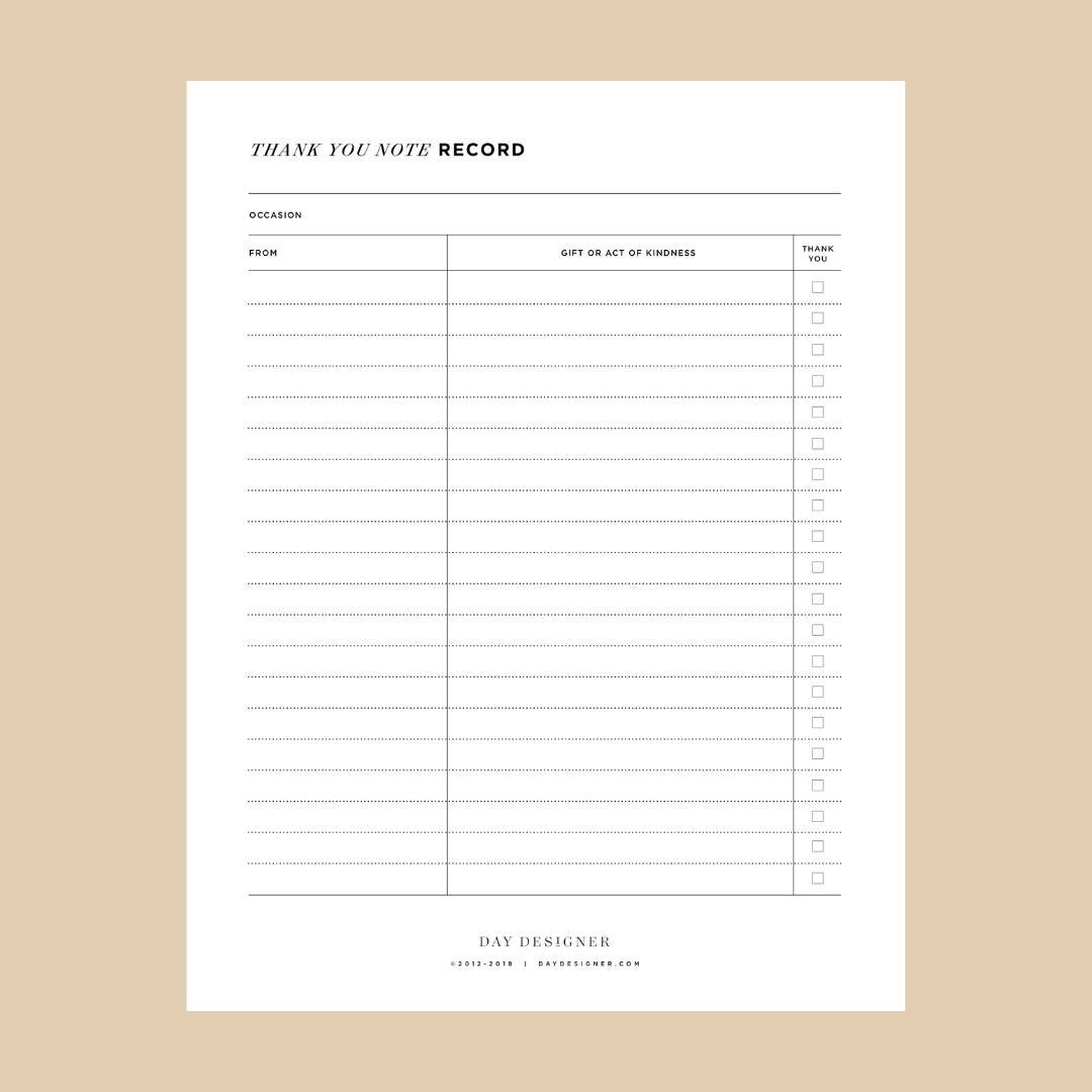printable-thank-you-note-tracker-day-designer for Free Printable Thank You Note Printable Thank You Note Tracker | Day Designer for Free Printable Thank You Note