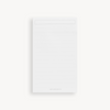 lined sticky notes on a white background