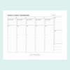 8-1/2 x 11 printable page for today's family dashboard