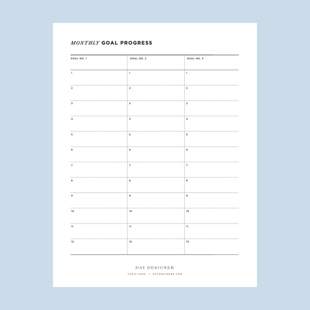 monthly-goal-tracker-template-day-designer for Free Printable Daily Goal Tracker Monthly Goal Tracker Template | Day Designer for Free Printable Daily Goal Tracker