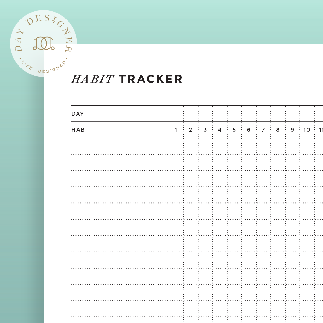 Habit Tracker, Free Printable