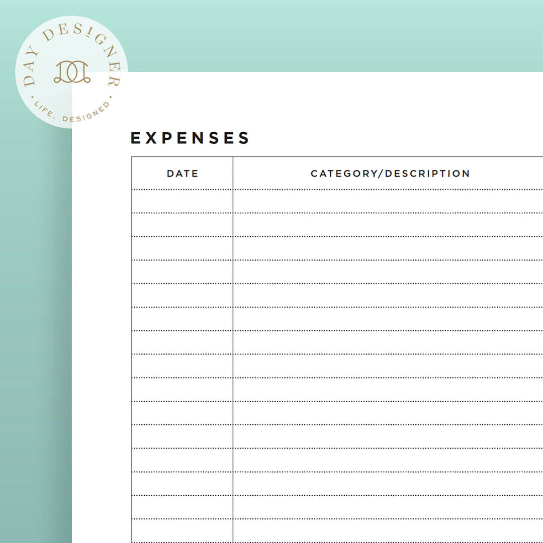 Free Expense Tracker Printable