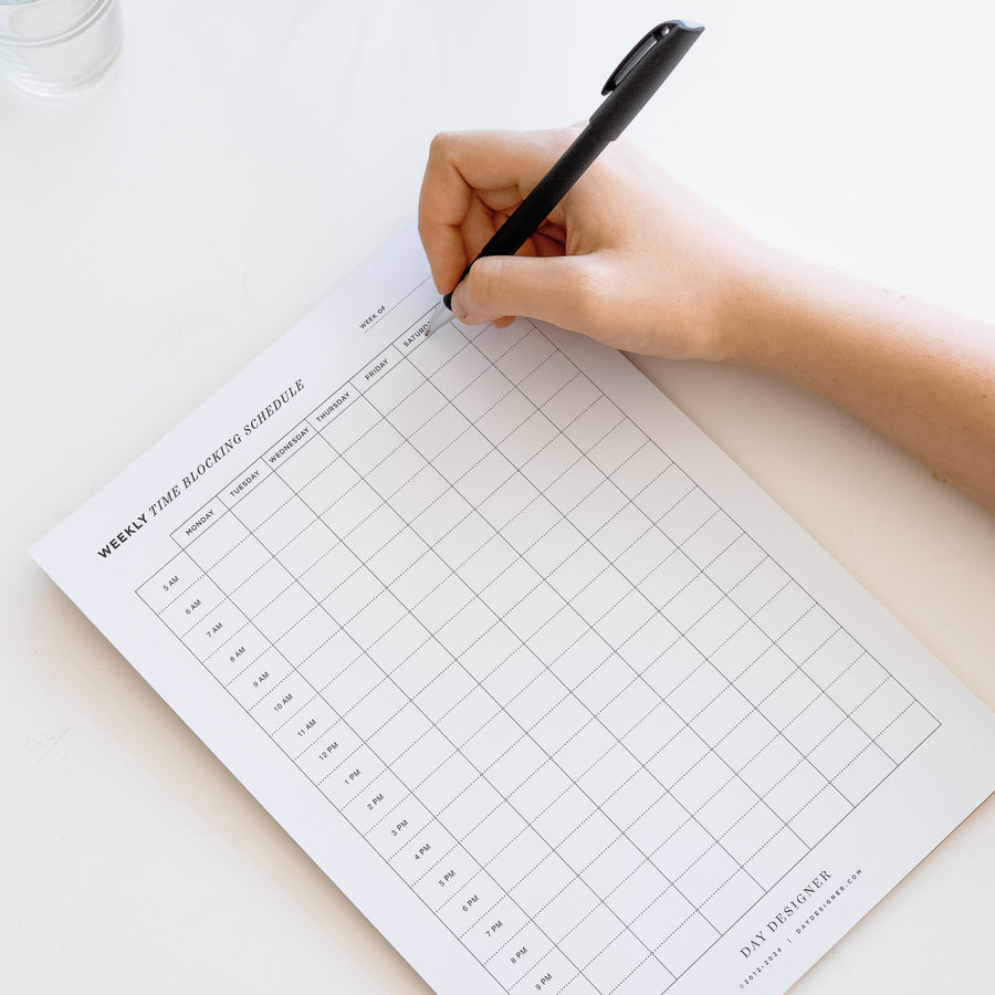 Free Time Blocking Schedule Printable