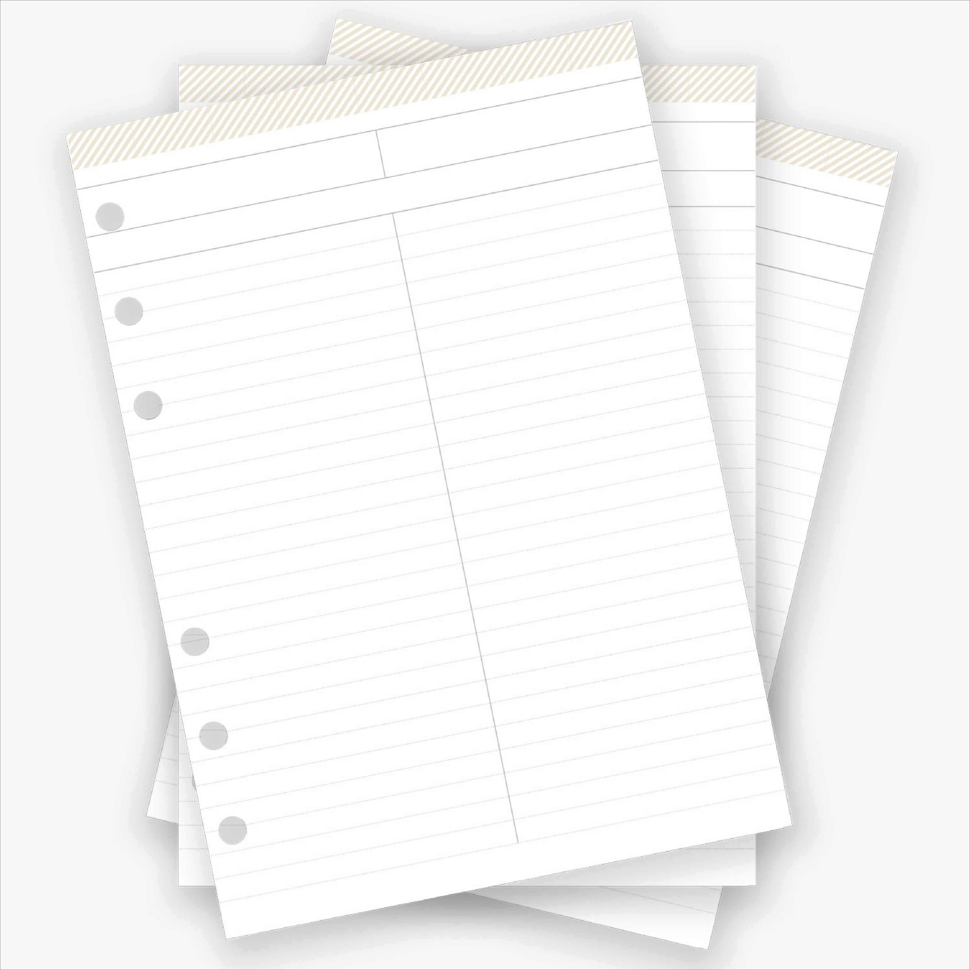 A5 Planner Inserts: A5 Notepad 3-Pack
