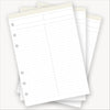 three stacked lined notepads