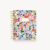 a colorful painted floral pattern mini notebook