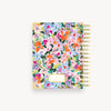colorful painted floral pattern mini notebook back cover