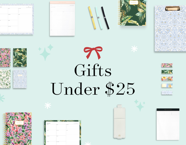 Planning Gifts Under $25