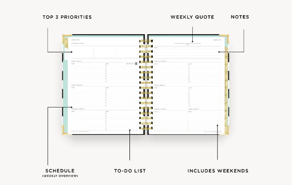 2025 Deluxe Weekly Planners