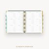 Day Designer 2026-27 weekly planner: Black Stripe cover with 12 month calendar