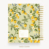 Day Designer 2026-27 weekly planner: Lemon Floral Sage cover with back cover with gold detail