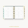 Day Designer 2024 daily planner: Black Stripe cover with 12 month calendar