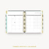 Day Designer 2024 daily planner: Black Stripe cover with monthly calendar