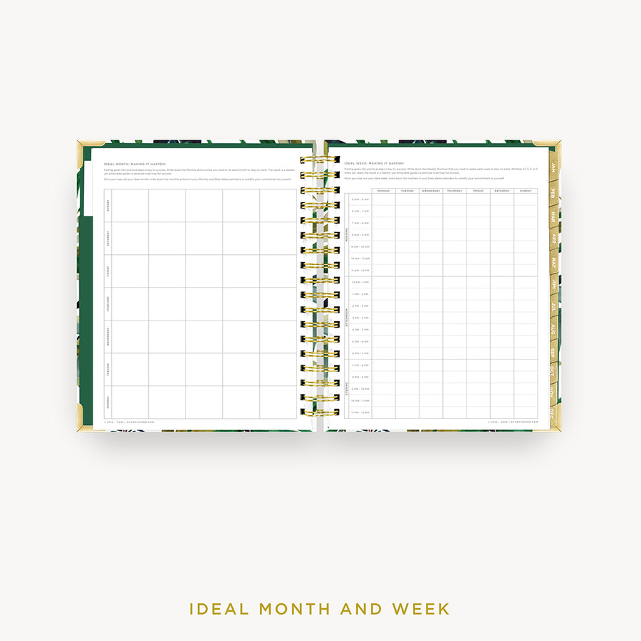 Day Designer 2024 daily planner: Bali cover with ideal week worksheet