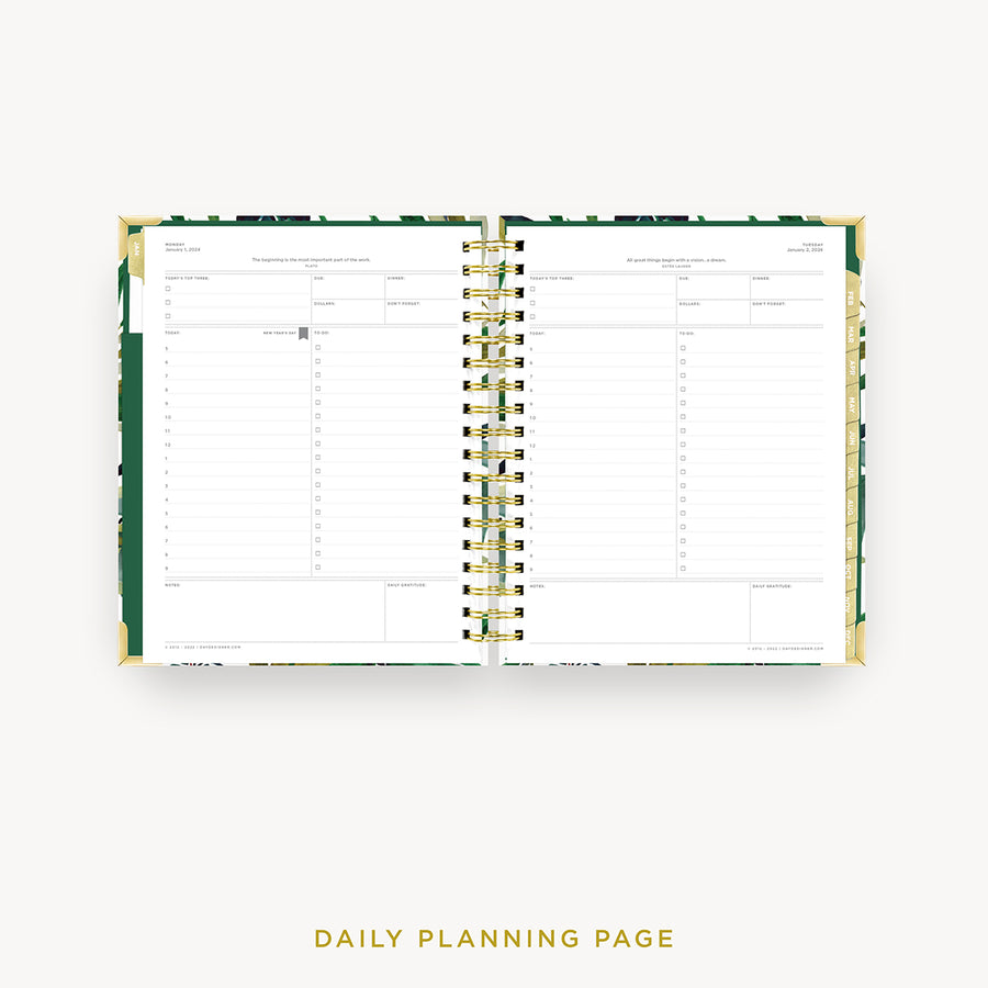 Day Designer 2024 daily planner: Bali cover with daily planning page