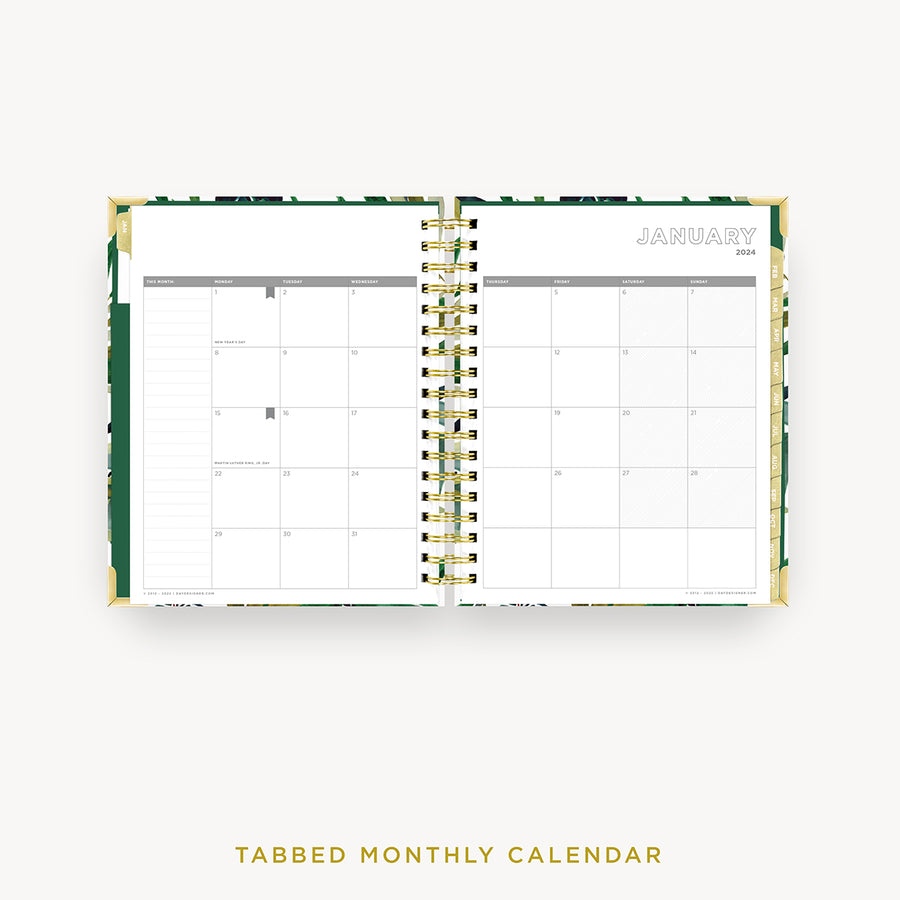 Day Designer 2024 daily planner: Bali cover with monthly calendar