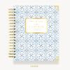 Day Designer 2024 daily planner: Casa Bella hard cover, gold wire binding