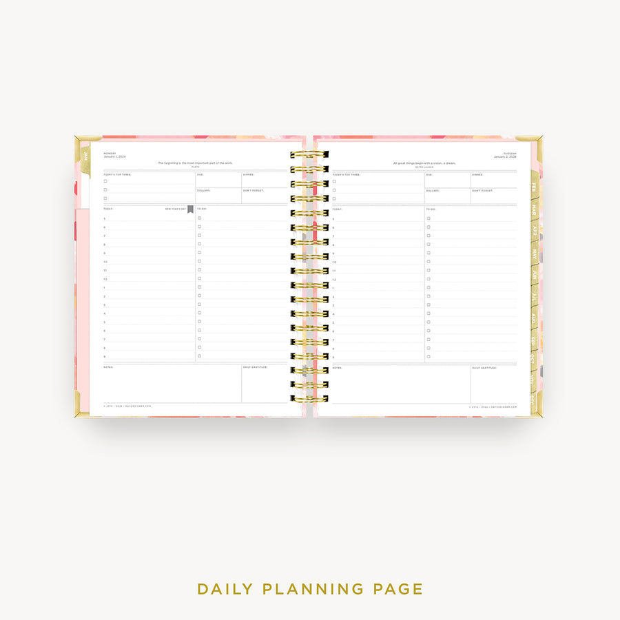 Day Designer 2024 daily planner: Sunset cover with daily planning page