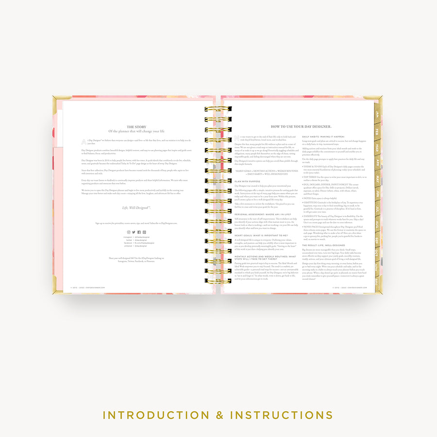 Day Designer 2024 daily planner: Sunset cover with introduction and how to guide