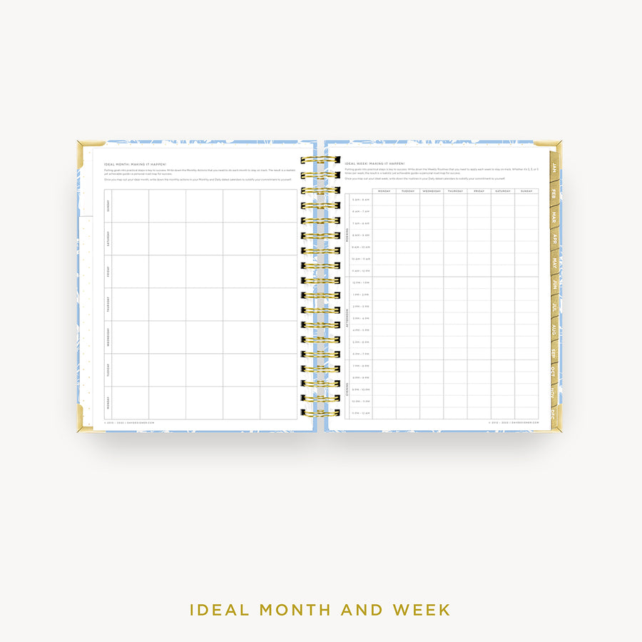 Day Designer 2024 daily planner: Annabel cover with ideal week worksheet