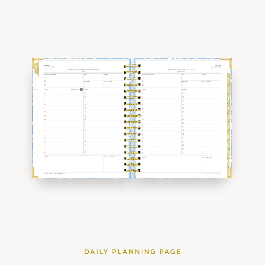 Day Designer 2024 daily planner: Annabel cover with daily planning page