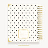 Day Designer 2024 daily planner: Classic Dot back cover with gold detail